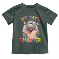 Funny Moo Deng 100 Days Smarter Toddler T Shirt Teachers Students 100th Day Of School