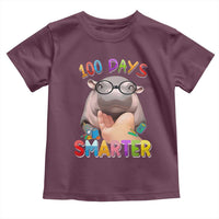 Funny Moo Deng 100 Days Smarter Toddler T Shirt Teachers Students 100th Day Of School