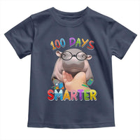 Funny Moo Deng 100 Days Smarter Toddler T Shirt Teachers Students 100th Day Of School