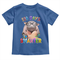 Funny Moo Deng 100 Days Smarter Toddler T Shirt Teachers Students 100th Day Of School