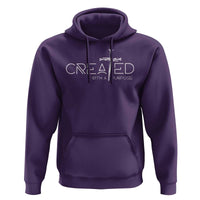 Created With A Purpose Hoodie Christian Faith Cross