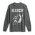 Funny Jesus American Football He Is Rizzin' Long Sleeve Shirt