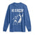Funny Jesus American Football He Is Rizzin' Long Sleeve Shirt