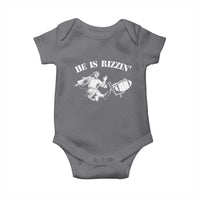 Funny Jesus American Football He Is Rizzin' Meme Baby Onesie