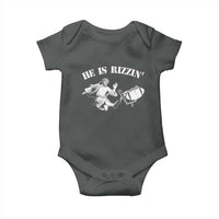 Funny Jesus American Football He Is Rizzin' Meme Baby Onesie