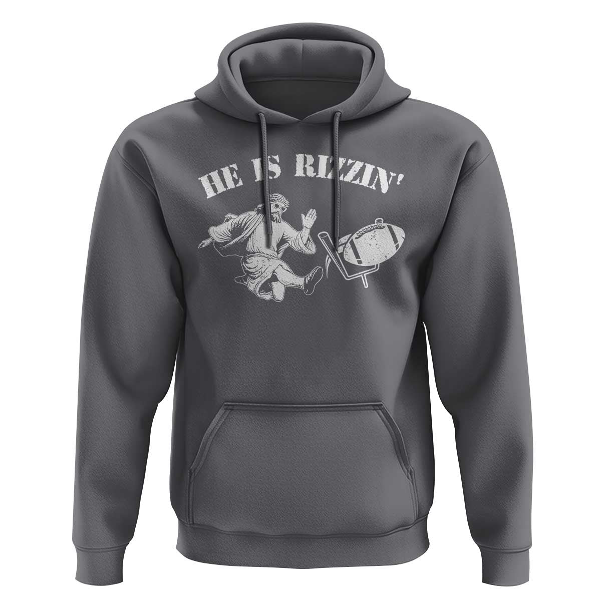 Funny Jesus American Football He Is Rizzin' Meme Hoodie