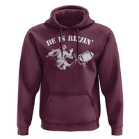 Funny Jesus American Football He Is Rizzin' Meme Hoodie