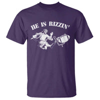 Funny Jesus American Football He Is Rizzin' Meme T Shirt