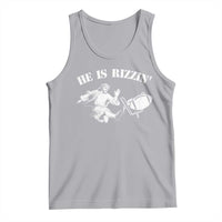 Funny Jesus American Football He Is Rizzin' Meme Tank Top
