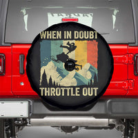 Funny Snowmobile Sled When In Doubt Throttle Out Spare Tire Cover Winter Sports - Wonder Print Shop