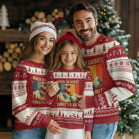 Funny Snowmobile Sled When In Doubt Throttle Out Ugly Christmas Sweater Winter Sports - Wonder Print Shop