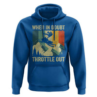 Funny Snowmobile Sled When In Doubt Throttle Out Hoodie Winter Sports - Wonder Print Shop