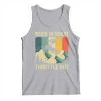 Funny Snowmobile Sled When In Doubt Throttle Out Tank Top Winter Sports - Wonder Print Shop
