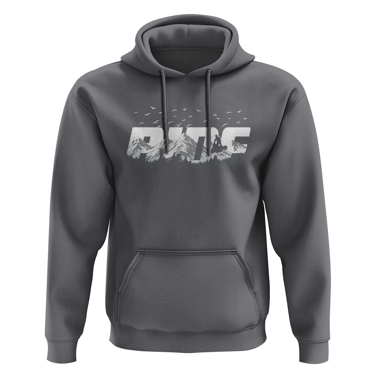 Snowmobile Ride Motor Sled Racing Winter Mountain Sports Fan Hoodie - Wonder Print Shop