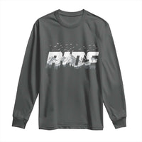 Snowmobile Ride Motor Sled Racing Winter Mountain Sports Fan Long Sleeve Shirt - Wonder Print Shop
