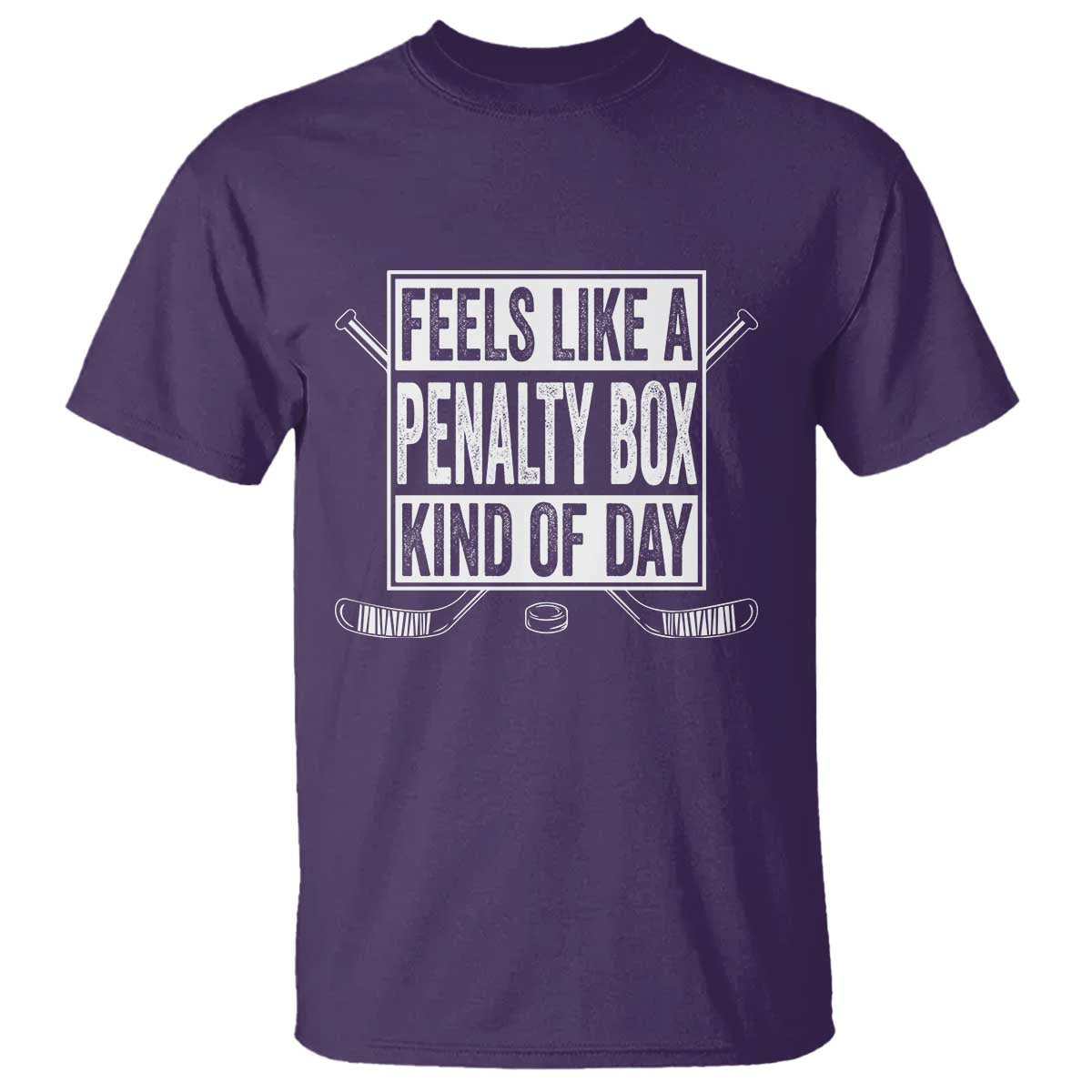 Funny Feels Like A Penalty Box Kind Of Day T Shirt Ice Hockey Lover - Wonder Print Shop