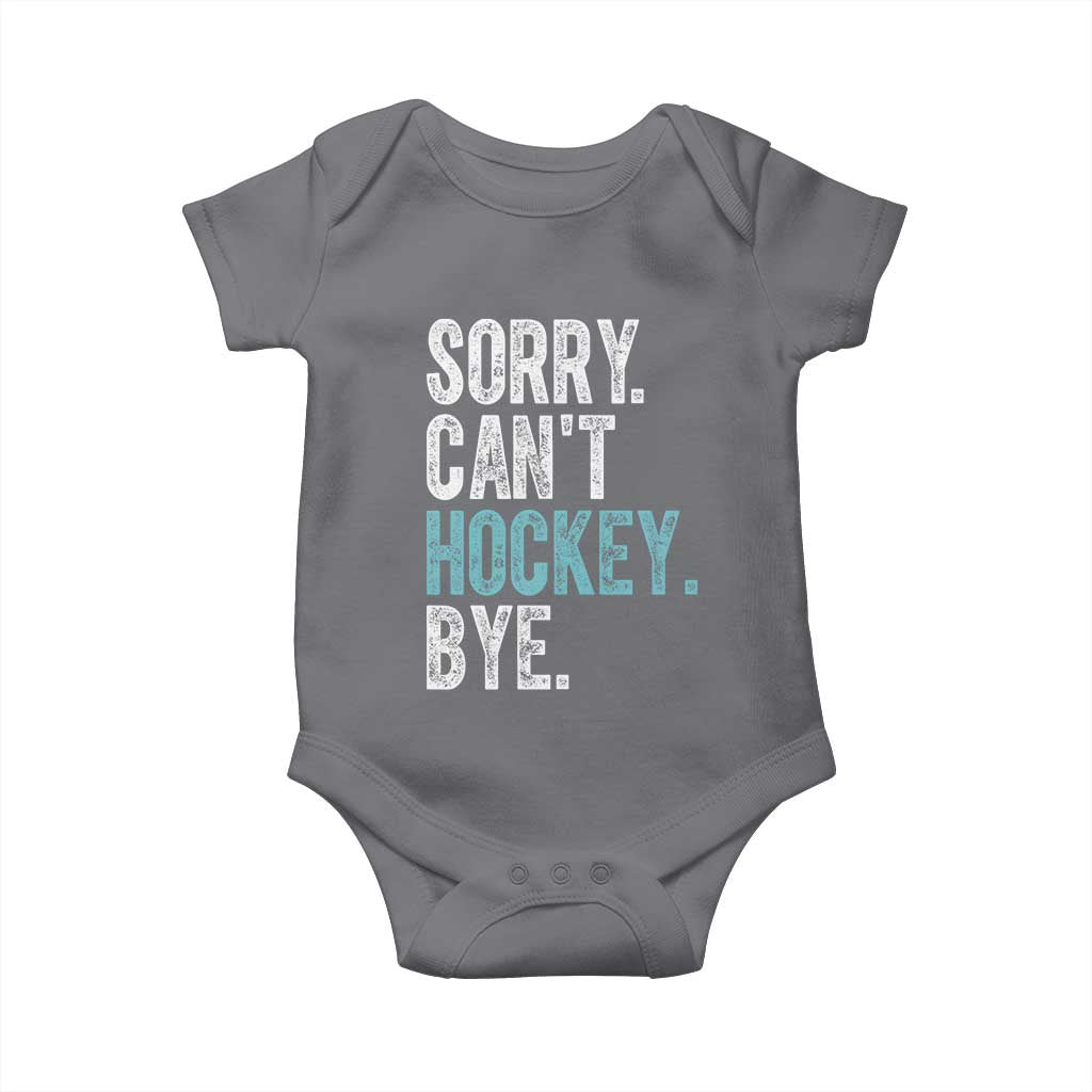 Funny Sorry Cant Hockey Bye Baby Onesie Ice Hockey Player - Wonder Print Shop
