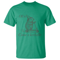 Off To Cause A Kerfuffle T Shirt Funny Groundhog Scooter Chaos - Wonder Print Shop
