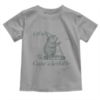 Off To Cause A Kerfuffle Toddler T Shirt Funny Groundhog Scooter Chaos - Wonder Print Shop