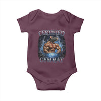 Funny Certified Gym Rat Baby Onesie Fitness Bodybuilding Gym Lovers Meme - Wonder Print Shop