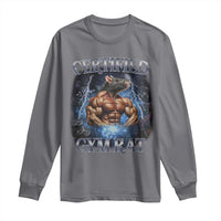 Funny Certified Gym Rat Long Sleeve Shirt Fitness Bodybuilding Gym Lovers Meme - Wonder Print Shop