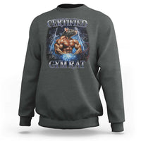 Funny Certified Gym Rat Sweatshirt Fitness Bodybuilding Gym Lovers Meme - Wonder Print Shop