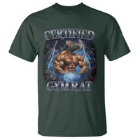 Funny Certified Gym Rat T Shirt Fitness Bodybuilding Gym Lovers Meme - Wonder Print Shop