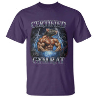 Funny Certified Gym Rat T Shirt Fitness Bodybuilding Gym Lovers Meme - Wonder Print Shop