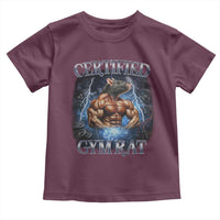 Funny Certified Gym Rat Toddler T Shirt Fitness Bodybuilding Gym Lovers Meme - Wonder Print Shop