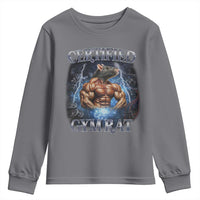 Funny Certified Gym Rat Youth Sweatshirt Fitness Bodybuilding Gym Lovers Meme - Wonder Print Shop
