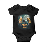 Funny Three Hamster Deadlift Gym Rat Moon Training Weightlifting Meme Baby Onesie - Wonder Print Shop