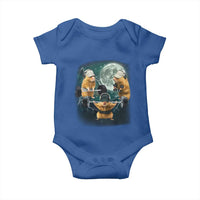 Funny Three Hamster Deadlift Gym Rat Moon Training Weightlifting Meme Baby Onesie - Wonder Print Shop