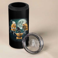 Funny Three Hamster Deadlift Gym Rat Moon Training Weightlifting Meme 4 in 1 Can Cooler Tumbler - Wonder Print Shop