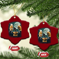Funny Three Hamster Deadlift Gym Rat Moon Training Weightlifting Meme Ceramic Ornament - Wonder Print Shop
