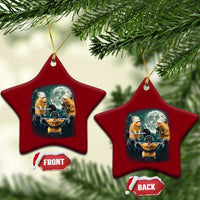 Funny Three Hamster Deadlift Gym Rat Moon Training Weightlifting Meme Ceramic Ornament - Wonder Print Shop