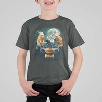 Funny Three Hamster Deadlift Gym Rat Moon Training Weightlifting Meme T Shirt For Kid - Wonder Print Shop