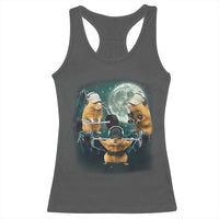 Funny Three Hamster Deadlift Gym Rat Moon Training Weightlifting Meme Racerback Tank Top - Wonder Print Shop