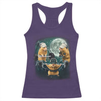 Funny Three Hamster Deadlift Gym Rat Moon Training Weightlifting Meme Racerback Tank Top - Wonder Print Shop