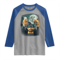Funny Three Hamster Deadlift Gym Rat Moon Training Weightlifting Meme Raglan Shirt - Wonder Print Shop
