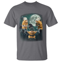 Funny Three Hamster Deadlift Gym Rat Moon Training Weightlifting Meme T Shirt - Wonder Print Shop