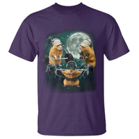 Funny Three Hamster Deadlift Gym Rat Moon Training Weightlifting Meme T Shirt - Wonder Print Shop