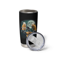 Funny Three Hamster Deadlift Gym Rat Moon Training Weightlifting Meme Tumbler Cup - Wonder Print Shop
