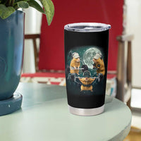 Funny Three Hamster Deadlift Gym Rat Moon Training Weightlifting Meme Tumbler Cup - Wonder Print Shop