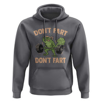 Gym Frog Hoodie Dont Fart Workout Weights Squat Humor - Wonder Print Shop