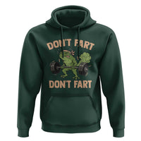 Gym Frog Hoodie Dont Fart Workout Weights Squat Humor - Wonder Print Shop