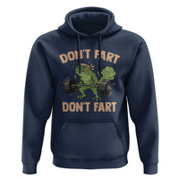 Gym Frog Hoodie Dont Fart Workout Weights Squat Humor - Wonder Print Shop
