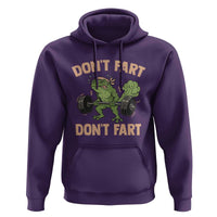 Gym Frog Hoodie Dont Fart Workout Weights Squat Humor - Wonder Print Shop