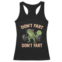 Gym Frog Racerback Tank Top Dont Fart Workout Weights Squat Humor - Wonder Print Shop