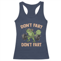 Gym Frog Racerback Tank Top Dont Fart Workout Weights Squat Humor - Wonder Print Shop