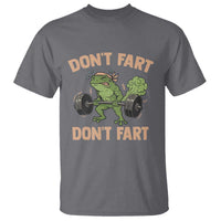 Gym Frog T Shirt Dont Fart Workout Weights Squat Humor - Wonder Print Shop